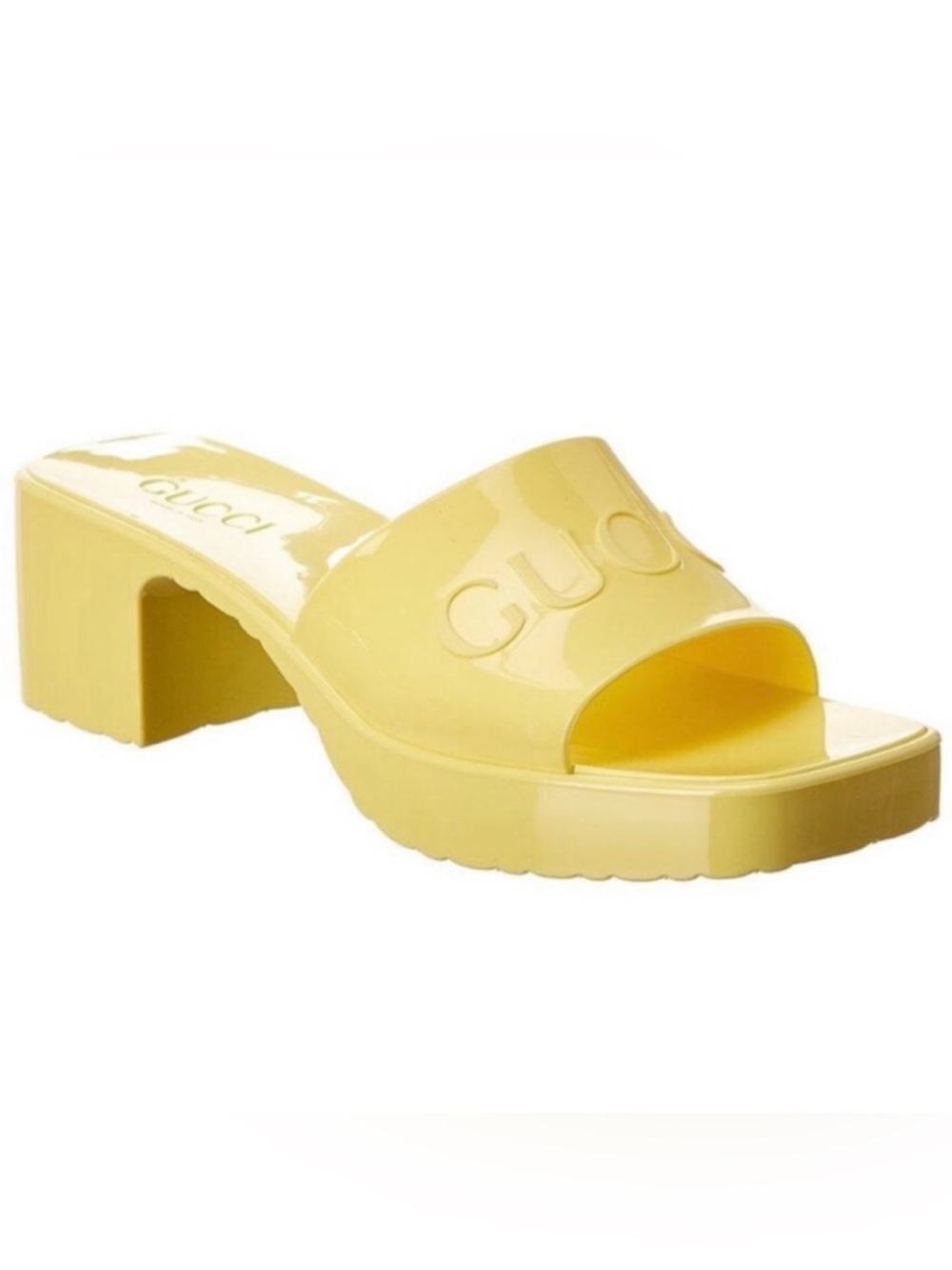 Gucci Women’s Yellow Slide Sandals